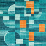 Contemporary Vibrant Tiled Design(Blue)