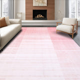 Ultra Soft Area Rug, Non Slip, Stain Resistant, Washable Area Rugs for Living Room, Bedroom, Sleek Modern Gradient Visuals(Pink)