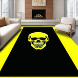 Ultra Soft Area Rug, Non Slip, Stain Resistant, Washable Area Rugs for Living Room, Bedroom, Chic Monochrome Punk Statement Piece(Yellow)