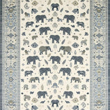 Ultra Soft Area Rug, Non Slip, Stain Resistant, Washable Area Rugs for Living Room, Bedroom, Vibrant Grey and Ivory Kids' Design(White)
