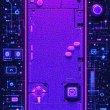 Electric Purple Artistic Expression(Purple)