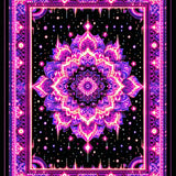 Ultra Soft Area Rug, Non Slip, Stain Resistant, Washable Area Rugs for Living Room, Bedroom, Striking Colorful Optical Illusion(Purple)