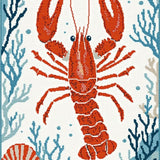Coastal Chic Lobster Shell Motif(Red)