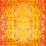 Ultra Soft Area Rug, Non Slip, Stain Resistant, Washable Area Rugs for Living Room, Bedroom, Lively Soft Plush Patterned Delight(Orange)