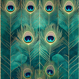Ultra Soft Area Rug, Non Slip, Stain Resistant, Washable Area Rugs for Living Room, Bedroom, Peacock Plume Washable Rug Elegant Carpet Design(Blue)