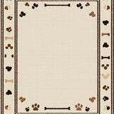 Ultra Soft Area Rug, Non Slip, Stain Resistant, Washable Area Rugs for Living Room, Bedroom, Elegant Low Pile Textured Arrangement(Beige)