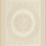 Ultra Soft Area Rug, Non Slip, Stain Resistant, Washable Area Rugs for Living Room, Bedroom, Vintage Spiral Round Area Featuring Rustic Beige Wicker Inspired Geometry(Beige)