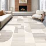 Abstract Cream Geometric(Beige)