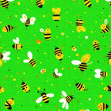 Ultra Soft Area Rug, Non Slip, Stain Resistant, Washable Area Rugs for Living Room, Bedroom, Colorful Bee Artistry Rug(Green)