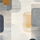 Chic Grey Beige Contemporary Abstract Animal Inspired Geometric(Gray)