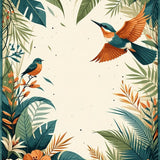 Ultra Soft Area Rug, Non Slip, Stain Resistant, Washable Area Rugs for Living Room, Bedroom, Lively Colorful Animal Print(Orange)