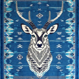 Dynamic Blue and Gray Ethnic Style(Blue)