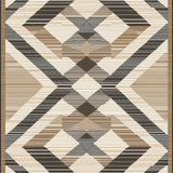 Contemporary Diamond Motif in Brown(Beige)