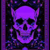 Ultra Soft Area Rug, Non Slip, Stain Resistant, Washable Area Rugs for Living Room, Bedroom, Macabre Witch Board Illustration(Purple)