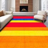 Ultra Soft Area Rug, Non Slip, Stain Resistant, Washable Area Rugs for Living Room, Bedroom, Vibrant Contemporary Wave Pattern(Red)