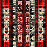 Ultra Soft Area Rug, Non Slip, Stain Resistant, Washable Area Rugs for Living Room, Bedroom, Vibrant Playful Pattern Display(Black)