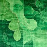 Elegant Olive Green Abstract Design(Green)