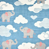 Ultra Soft Area Rug, Non Slip, Stain Resistant, Washable Area Rugs for Living Room, Bedroom, Adorable Child-Friendly Animal Patterns(Blue)