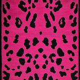 Ultra Soft Area Rug, Non Slip, Stain Resistant, Washable Area Rugs for Living Room, Bedroom, Chic Pink Animal Print Fusion(Pink)