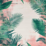 Ultra Soft Area Rug, Non Slip, Stain Resistant, Washable Area Rugs for Living Room, Bedroom, Vibrant Geometric Jungle Aesthetic(Pink)
