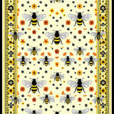 Ultra Soft Area Rug, Non Slip, Stain Resistant, Washable Area Rugs for Living Room, Bedroom, Sunny Yellow Rustic Blossom Design(Yellow)