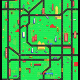 Ultra Soft Area Rug, Non Slip, Stain Resistant, Washable Area Rugs for Living Room, Bedroom, Playful Urban Landscape Aesthetic(Green)