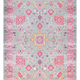 Ultra Soft Area Rug, Non Slip, Stain Resistant, Washable Area Rugs for Living Room, Bedroom, Vibrant Boho Starburst Design(Gray)