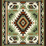 Modern Geometric Cultural Fusion(Green)