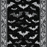 Spooky Monochrome Bat Design(Black)