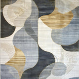 Trendy Contemporary Abstract Motif(Gray)