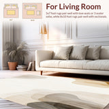 Ultra Soft Area Rug, Non Slip, Stain Resistant, Washable Area Rugs for Living Room, Bedroom, Warm Beige Whisper Area for Gentle Play & Soothing Relaxation(Beige)