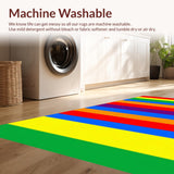 Bright Colorful Geometric Play Surface(Red)