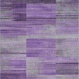 Ultra Soft Area Rug, Non Slip, Stain Resistant, Washable Area Rugs for Living Room, Bedroom, Rich Colorful Ogee Motif(Purple)