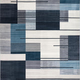 Ultra Soft Area Rug, Non Slip, Stain Resistant, Washable Area Rugs for Living Room, Bedroom, Elegant Modern Abstract Aesthetic(Gray)