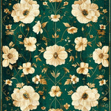 Rustic Dark Green Tiled Charm(Green)