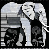 Ultra Soft Area Rug, Non Slip, Stain Resistant, Washable Area Rugs for Living Room, Bedroom, Transitional Textured Animal Graphic Design(Black)