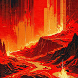 Dynamic Lava Illusion(Red)