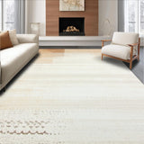Ultra Soft Area Rug, Non Slip, Stain Resistant, Washable Area Rugs for Living Room, Bedroom, Natural Tones Boho Area with Subtle Mottled and Earthy Beige Palette(Beige)