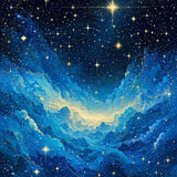 Ultra Soft Area Rug, Non Slip, Stain Resistant, Washable Area Rugs for Living Room, Bedroom, Dynamic Galactic Swirl Design(Blue)