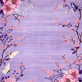 Ultra Soft Area Rug, Non Slip, Stain Resistant, Washable Area Rugs for Living Room, Bedroom, Bright Cheerful Floral Composition(Purple)