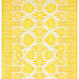 Ultra Soft Area Rug, Non Slip, Stain Resistant, Washable Area Rugs for Living Room, Bedroom, Rustic Cozy Modern Motif(Yellow)