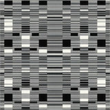 Stylish Geometric Black and White Motif(Black)