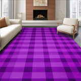 Ultra Soft Area Rug, Non Slip, Stain Resistant, Washable Area Rugs for Living Room, Bedroom, Dynamic Colorful Phrase with Modern Aesthetic(Purple)