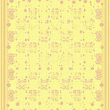 Ultra Soft Area Rug, Non Slip, Stain Resistant, Washable Area Rugs for Living Room, Bedroom, Trendy Color Blocked Round Rug(Yellow)