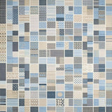 Ultra Soft Area Rug, Non Slip, Stain Resistant, Washable Area Rugs for Living Room, Bedroom, Modern Patchwork Area Geometric Design Beige Blue(Blue)