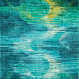 Dynamic Blue Green Abstract(Blue)