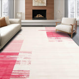 Ultra Soft Area Rug, Non Slip, Stain Resistant, Washable Area Rugs for Living Room, Bedroom, Rustic Textured Artistic Flow(White)