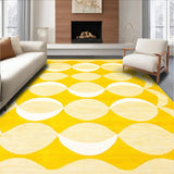 Ultra Soft Area Rug, Non Slip, Stain Resistant, Washable Area Rugs for Living Room, Bedroom, Bright Cheerful Coastal Touch(Yellow)