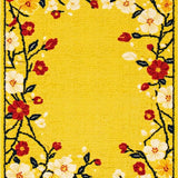 Artistic Seasonal Flower Patchwork Design(Yellow)