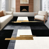 Ultra Soft Area Rug, Non Slip, Stain Resistant, Washable Area Rugs for Living Room, Bedroom, Enigmatic Chord Cruiser With Supreme Visual Weight And Hypebeast Edges(Black)